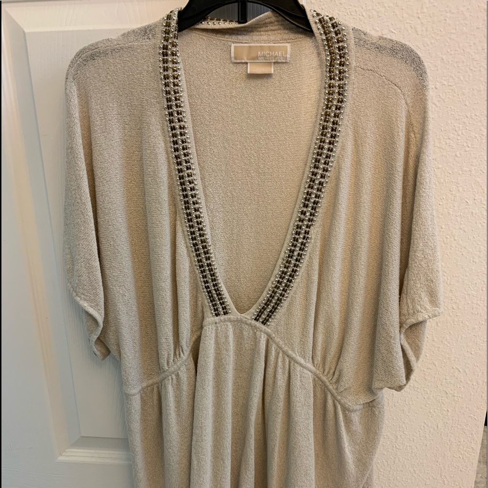 Michael Kors Embellished Pull Over Cardigan